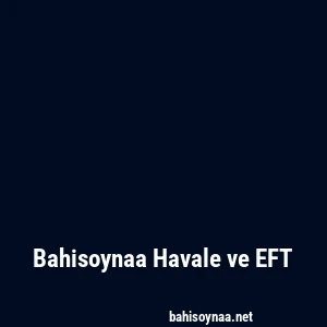 Bahisoynaa Havale ve EFT